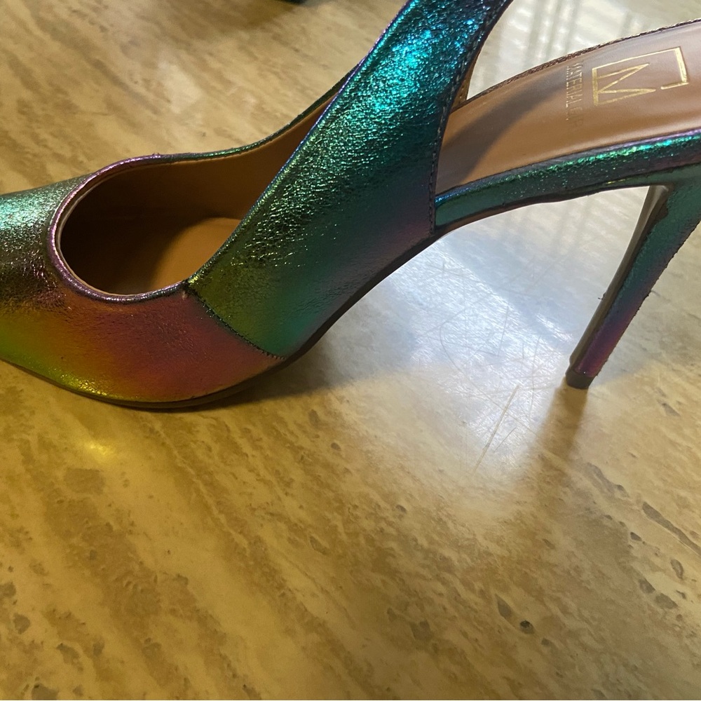 Material Girl Multicolor Shimmer Heels